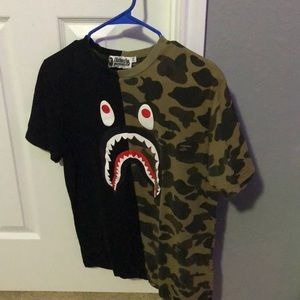 Bape colorblock tee